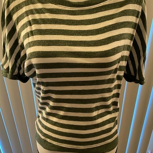 Rachel Zoe striped green & white top, XS - Picture 5 of 11
